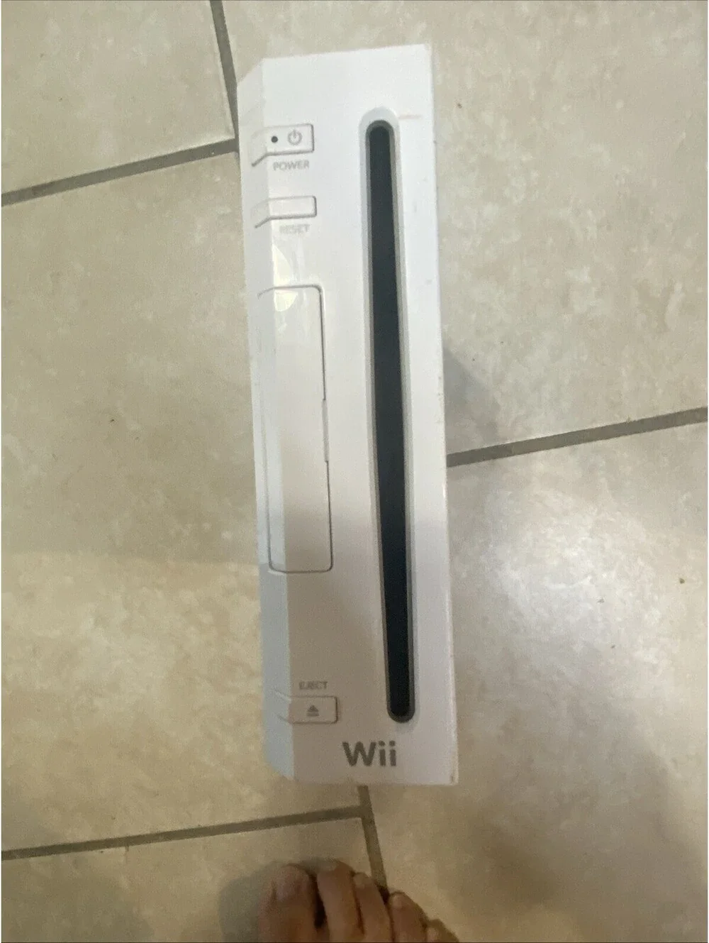 Nintendo Wii Video Game Console RVL-001 White With Cords ,remote,wheel